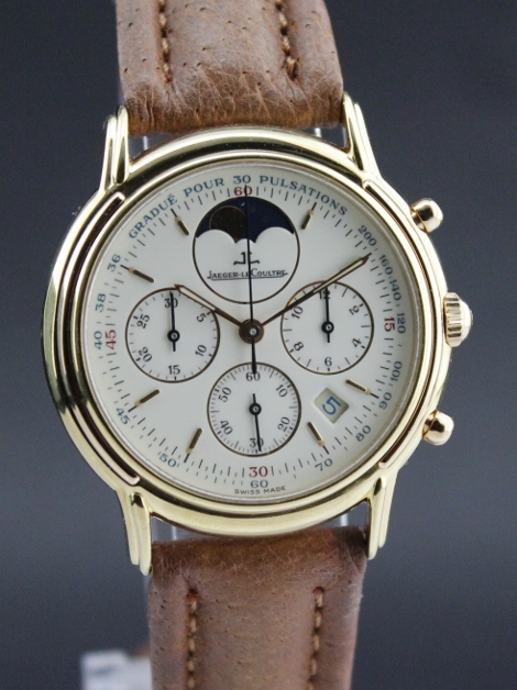 (image for) JAEGER MEN 18K YELLOW GOLD MOONPHASE WATCH